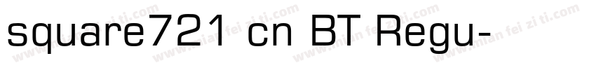 square721 cn BT Regu字体转换
